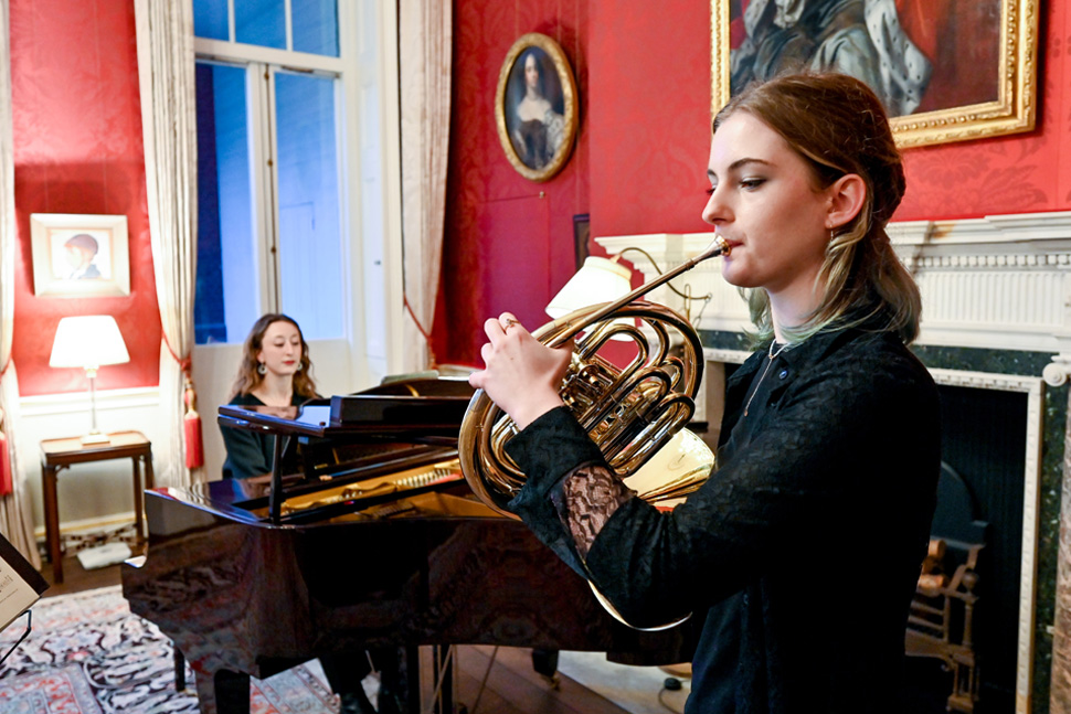 RCM students performing at 10 Downing Street 